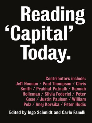 cover image of Reading 'Capital' Today